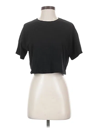 Pre-owned Active Basic Short Sleeve T-shirt In Black