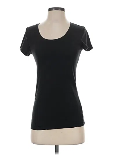 Pre-owned Active Basic Short Sleeve T-shirt In Black