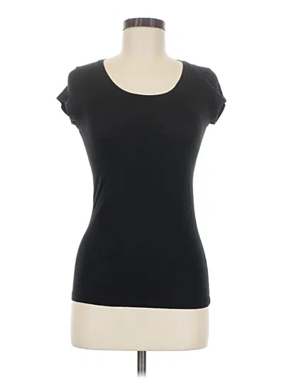 Pre-owned Active Basic Short Sleeve T-shirt In Black
