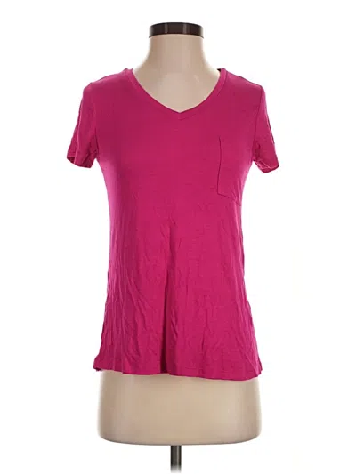 Pre-owned Active Basic Short Sleeve T-shirt In Pink
