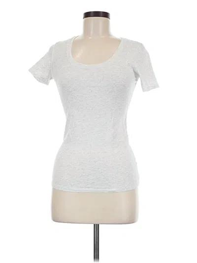Pre-owned Active Basic Short Sleeve T-shirt In Silver