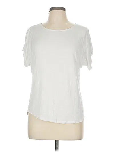 Pre-owned Active Basic Short Sleeve T-shirt In White