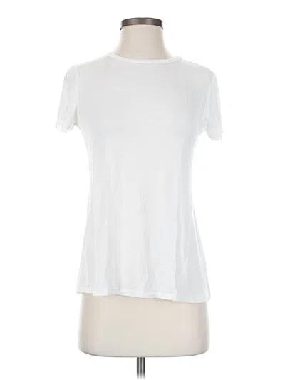 Pre-owned Active Basic Short Sleeve T-shirt In White