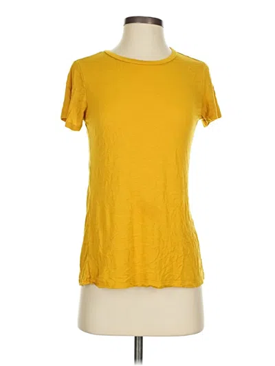 Pre-owned Active Basic Short Sleeve T-shirt In Yellow