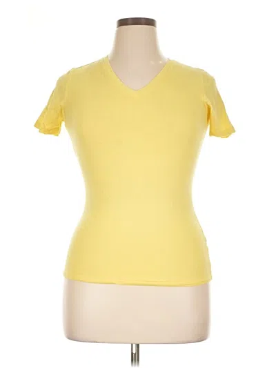 Pre-owned Active Basic Short Sleeve T-shirt In Yellow