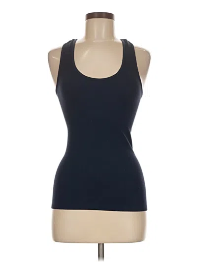 Pre-owned Active Basic Sleeveless Top Blue Halter Neckline Tops