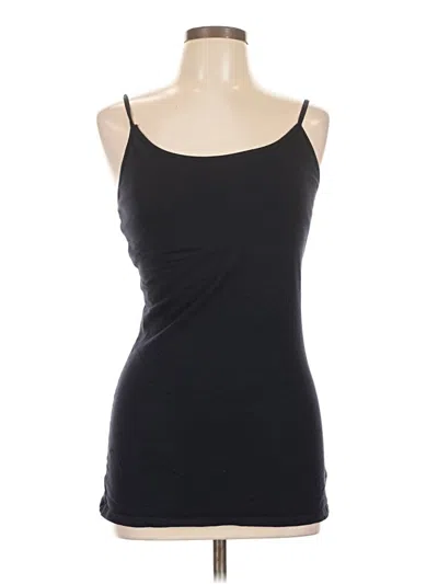 Pre-owned Active Basic Tank Top Black Strapless Neckline Tops