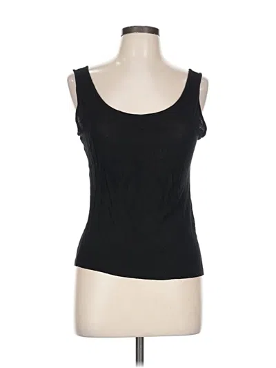 Pre-owned Active Basic Tank Top Black Strapless Neckline Tops
