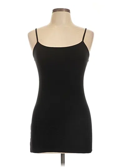 Pre-owned Active Basic Tank Top Black Strapless Neckline Tops