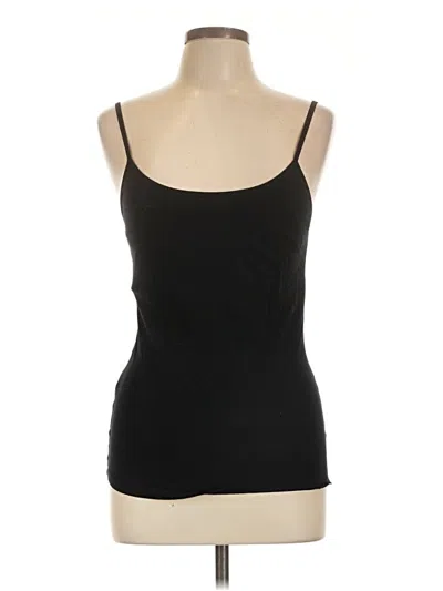 Pre-owned Active Basic Tank Top Black Strapless Neckline Tops