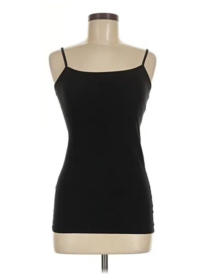 Pre-owned Active Basic Tank Top Black Strapless Neckline Tops