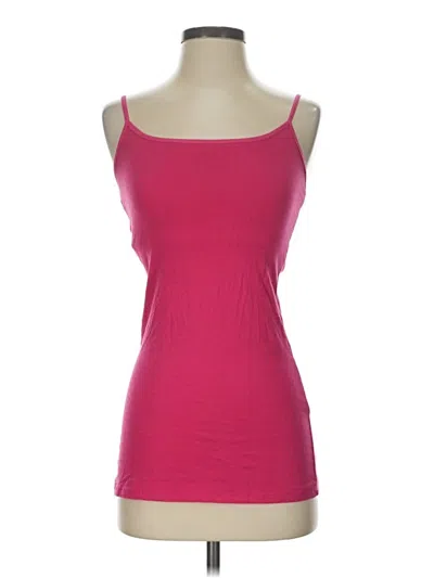 Pre-owned Active Basic Tank Top Pink Strapless Neckline Tops