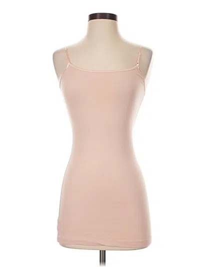 Pre-owned Active Basic Tank Top Tan Strapless Neckline Tops