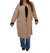 Active Basic Theodella Trench Coat In Taupe In Gray
