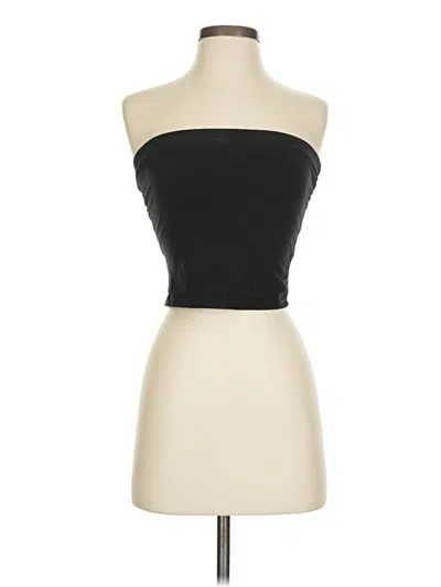 Pre-owned Active Basic Tube Top Black Strapless Neckline Tops