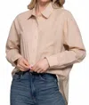 Active Basic Two Step Western Button-down Shirt In Warm Taupe In Neutral