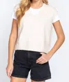 Active Basic V-neck Sweater Vest In Ivory In Beige