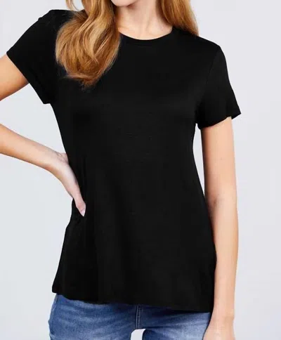 Active Basic Women's Eliza Cotton Jersey Top In Black