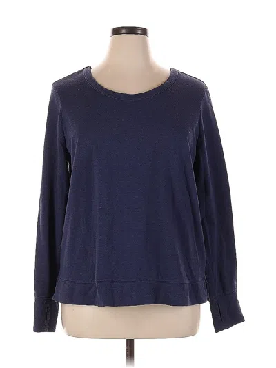 Pre-owned Active By Old Navy 3/4 Sleeve T-shirt In Blue