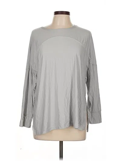 Pre-owned Active By Old Navy 3/4 Sleeve T-shirt In Gray