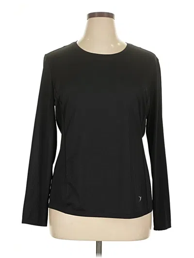 Pre-owned Active By Old Navy 3/4 Sleeve T-shirt In Black