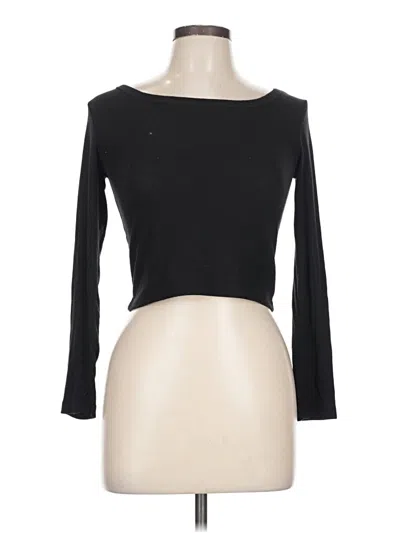 Pre-owned Active By Old Navy 3/4 Sleeve T-shirt In Black