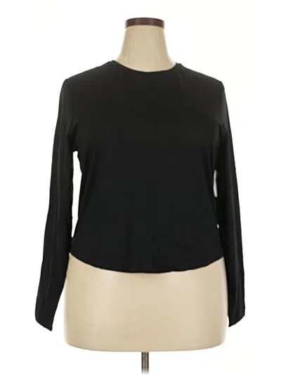Pre-owned Active By Old Navy 3/4 Sleeve T-shirt In Black