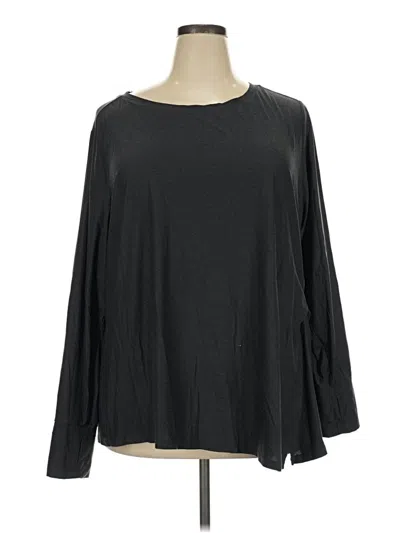 Pre-owned Active By Old Navy 3/4 Sleeve T-shirt In Black