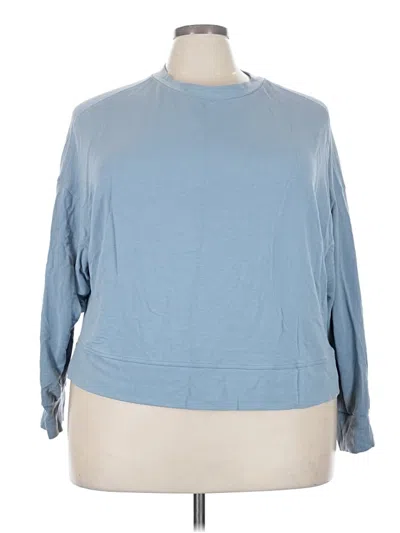 Pre-owned Active By Old Navy 3/4 Sleeve T-shirt In Blue
