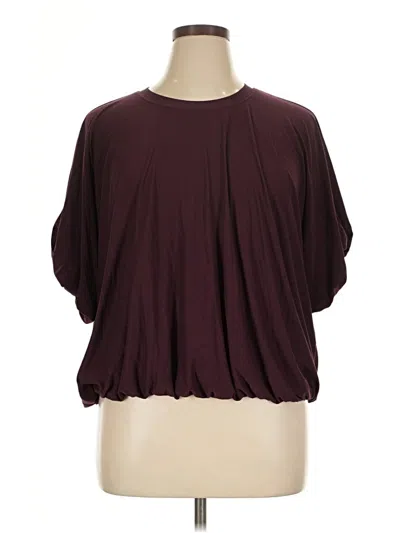Pre-owned Active By Old Navy 3/4 Sleeve T-shirt In Burgundy