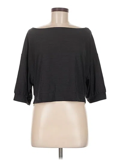 Pre-owned Active By Old Navy 3/4 Sleeve T-shirt In Gray