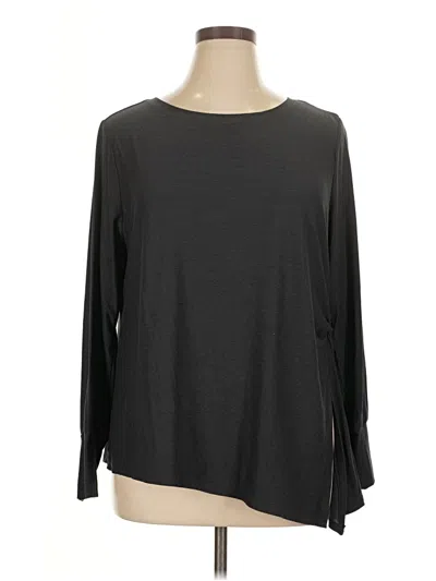 Pre-owned Active By Old Navy 3/4 Sleeve T-shirt In Gray
