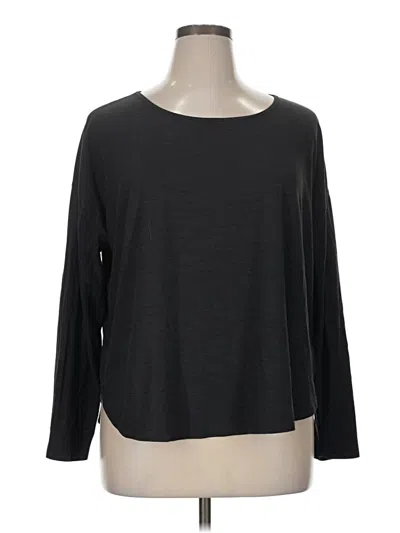 Pre-owned Active By Old Navy 3/4 Sleeve T-shirt In Gray