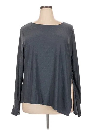 Pre-owned Active By Old Navy 3/4 Sleeve T-shirt In Gray