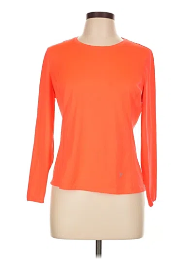 Pre-owned Active By Old Navy 3/4 Sleeve T-shirt In Orange