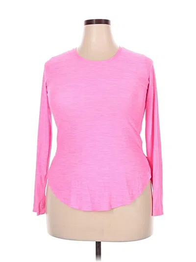 Pre-owned Active By Old Navy 3/4 Sleeve T-shirt In Pink