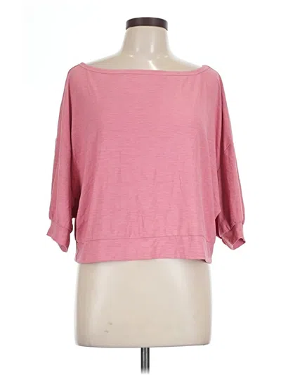 Pre-owned Active By Old Navy 3/4 Sleeve T-shirt In Pink