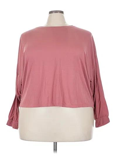 Pre-owned Active By Old Navy 3/4 Sleeve T-shirt In Pink