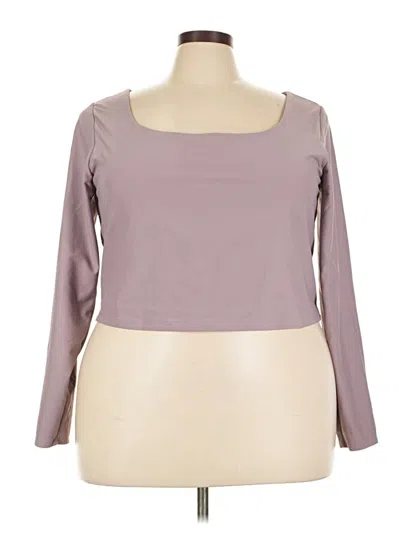 Pre-owned Active By Old Navy 3/4 Sleeve T-shirt In Purple