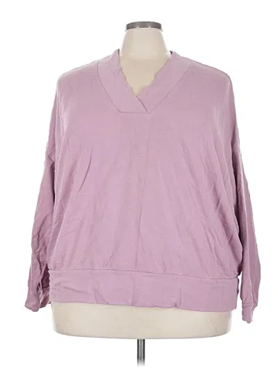 Pre-owned Active By Old Navy 3/4 Sleeve T-shirt In Purple