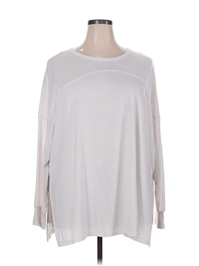 Pre-owned Active By Old Navy 3/4 Sleeve T-shirt In Silver