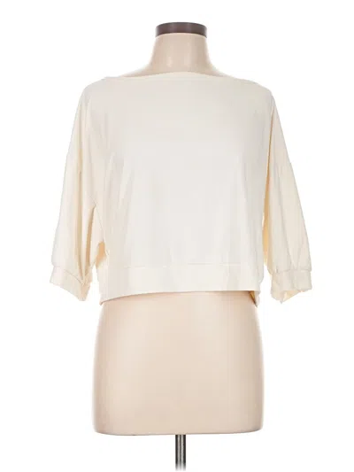 Pre-owned Active By Old Navy 3/4 Sleeve T-shirt In White