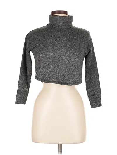 Pre-owned Active By Old Navy 3/4 Sleeve Turtleneck In Gray