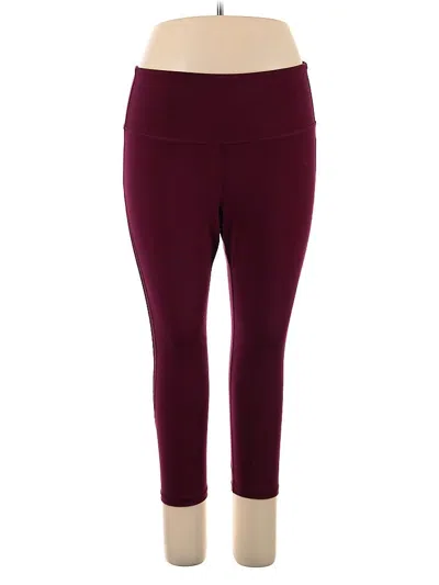 Pre-owned Active By Old Navy Active Pants In Burgundy