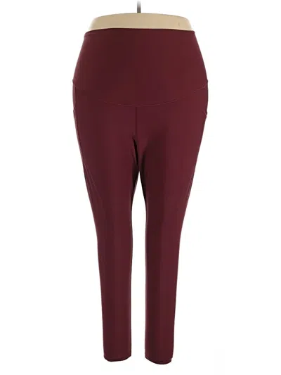 Pre-owned Active By Old Navy Active Pants In Burgundy