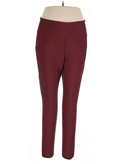 Pre-owned Active By Old Navy Active Pants In Burgundy
