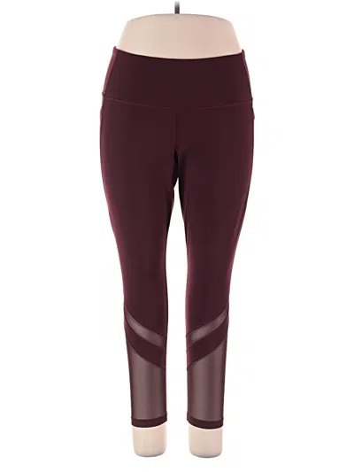 Pre-owned Active By Old Navy Active Pants In Burgundy
