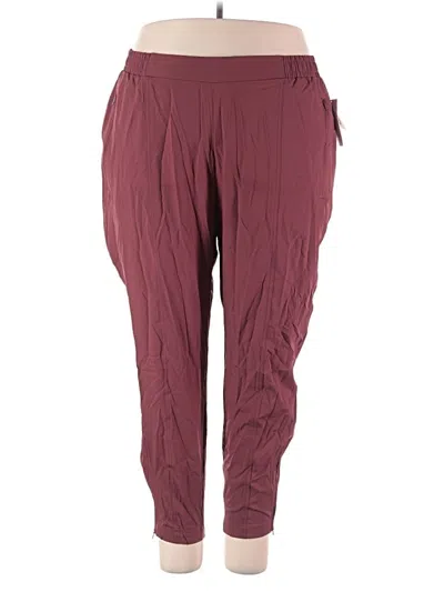 Pre-owned Active By Old Navy Active Pants In Burgundy