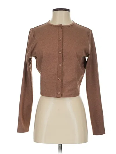 Pre-owned Active By Old Navy Cardigan Sweater In Brown