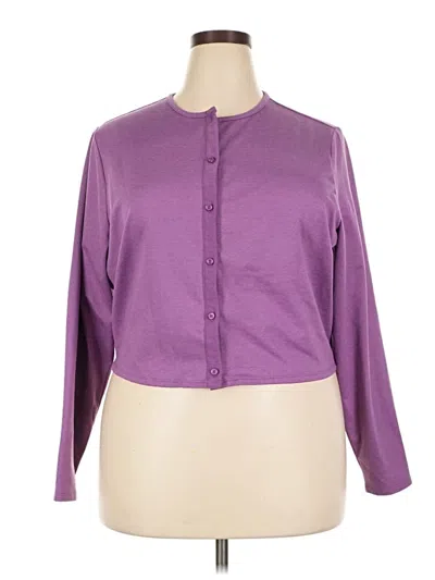 Pre-owned Active By Old Navy Cardigan Sweater In Purple